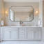 Miroir de salle de bain Modern Cadre en acier inoxydable-856112434-861596384