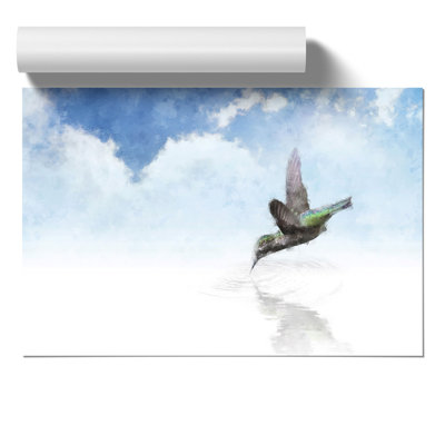Hummingbird Painting - Frameless Print