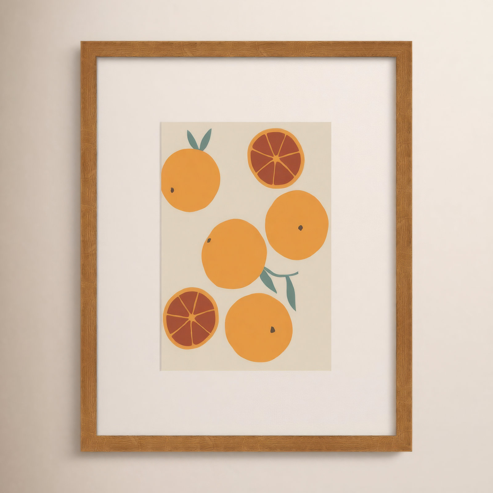Blood Orange Painting, 21" H x 17" W x 2" D