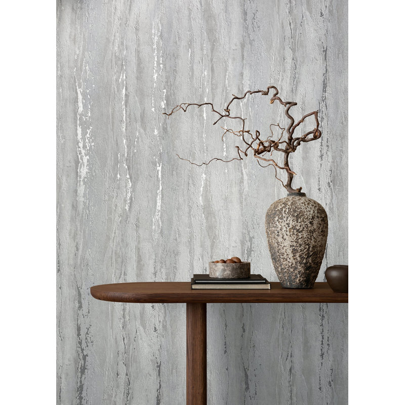 City Romance Industrial Wallpaper, Silver Grey