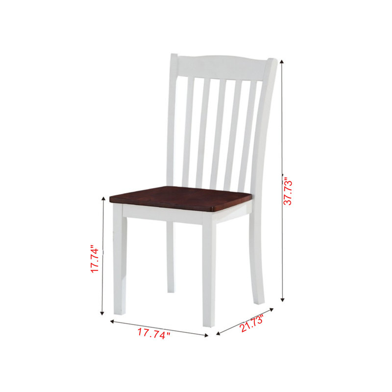 Chaise d'appoint dorée et noyer (ensemble de 2)