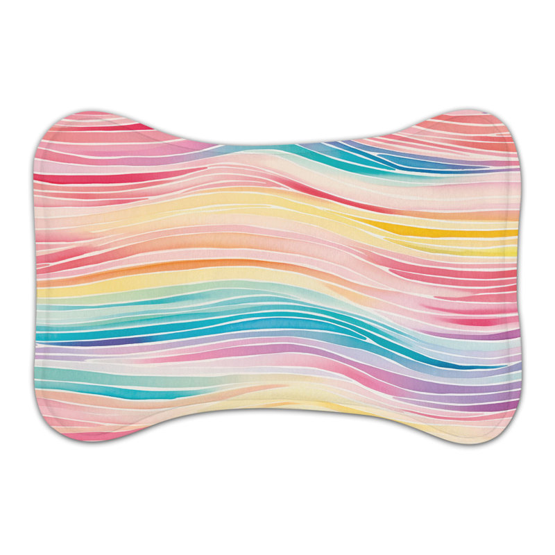 Tapis d'alimentation Rainbow Gradients - 1 pièce, Moyen (18 po)