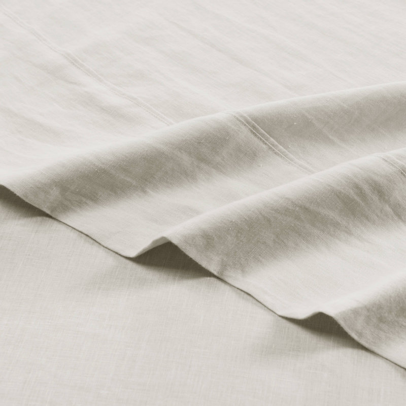 Ensemble de draps en lin français délavé à la pierre, Grand