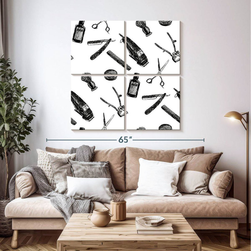 Shuttleworth Barber Pattern, 45" H x 45" W