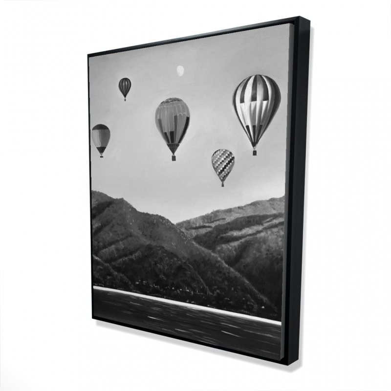 Air Balloon Landscape Print On Canvas