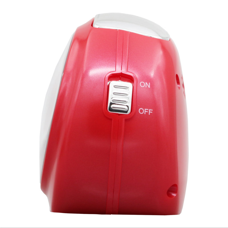 QHE193RLH Alarm Clock, Metallic Red, Metallic Red