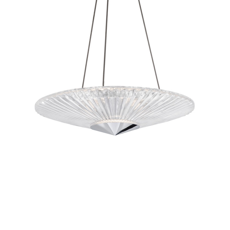 Origami 1 - Light LED Pendant, Aged Brass, 120" H x 19" W x 19" D
