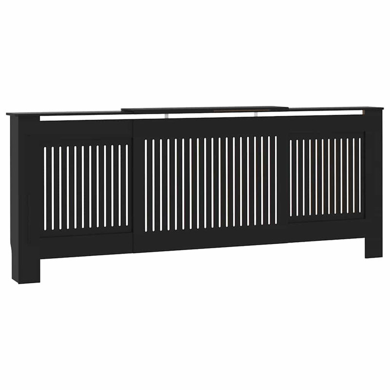 Armoire avec couvercle de radiateur vidaXL, Noir, 80,7 po x 8,1 po x 32,1 po, 1