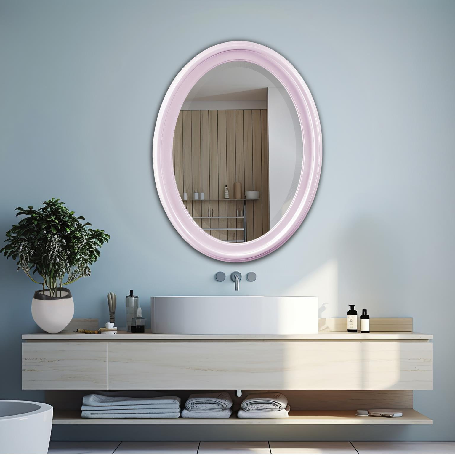 Borna 25" Mirror, Lilac