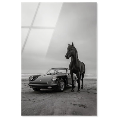 "Horsepower II", impression murale rétro par Notoriart, prête à être accrochée, 16 x 24