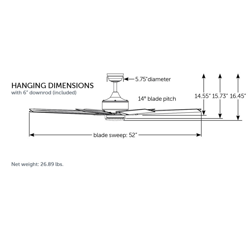 Levon Custom Indoor/Outdoor Smart Ceiling Fan DC Motor - Brushed Nickel, Brushed Nickel