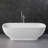 63 " L x 29.5 " W Freestanding and Mounting / Installation Required Soaking Solid Surface Bathtub