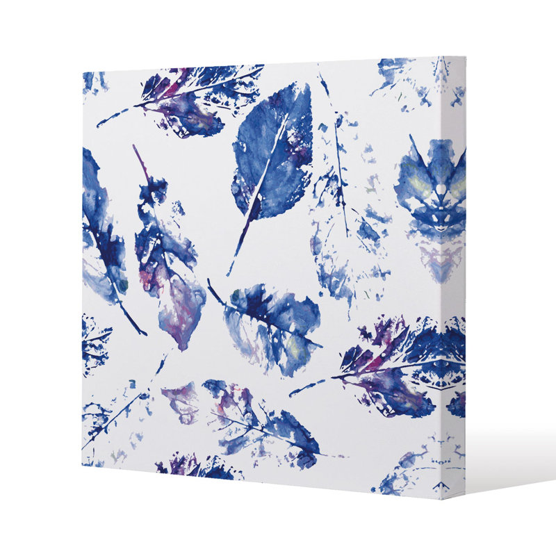 Autumn leaves background Slim Style Canvas Print, 15mm Slim Real wood., 20 cm H x 20 cm W