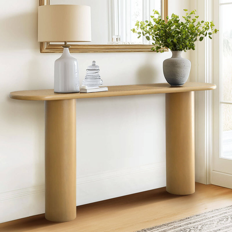 Console 60 po, Bois naturel