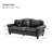 Eugene 81" Traditional Genuine Leather Sofa-2064026872