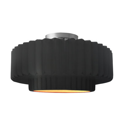 Plafonnier semi-encastré en céramique Radiance