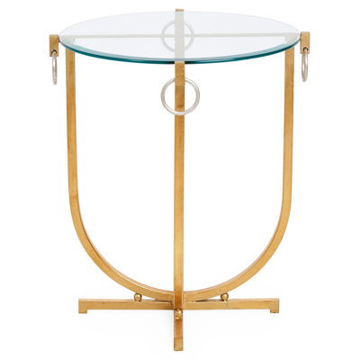 Glass Tray Top End Table