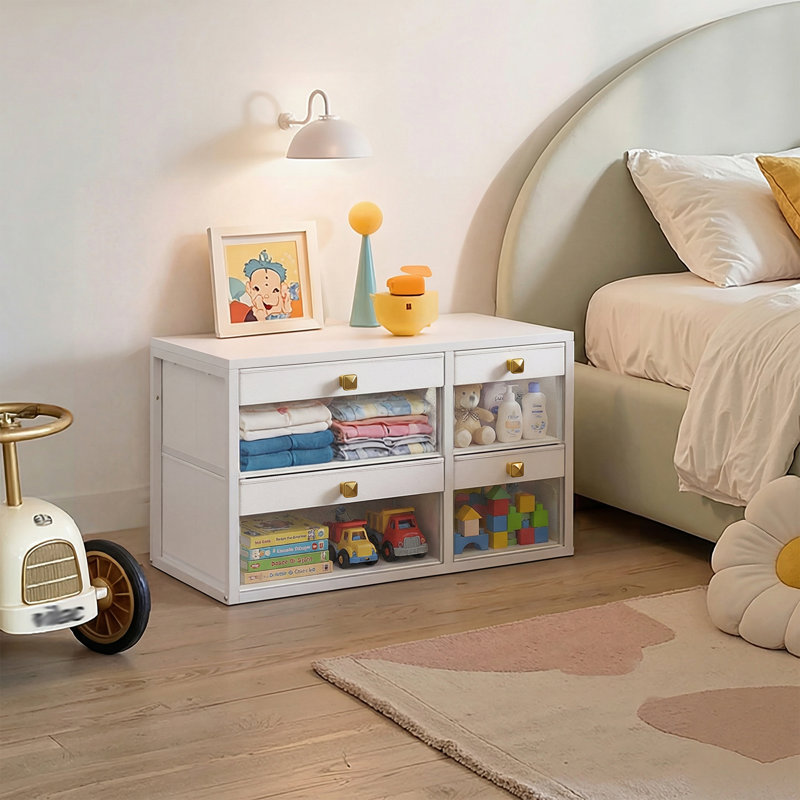 Tiroirs de rangement empilables en tissu - Organisateur modulaire, commode à bricolage, table de chevet, chambre à coucher et salon, plusieurs tailles (standard / plus large / supérieur) et couleurs
