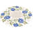 Donneshia Blue Rose Doily (15" Rd)