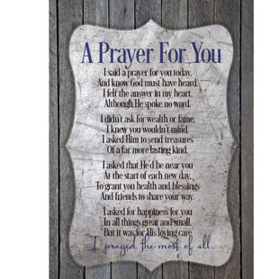 " A Prayer For You "