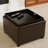 Staudt Faux Leather Ottoman