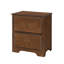 Table de chevet compacte en bois massif à 2 tiroirs, table de chevet compacte avec finition élégante-1026194047-1030377160