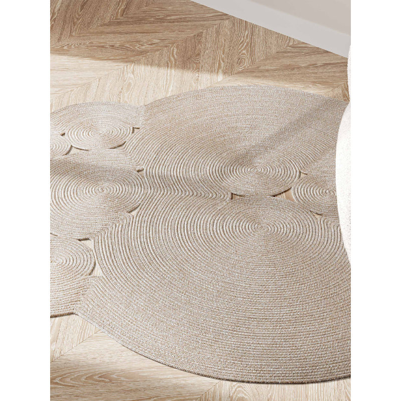 Bujanov Cotton Machine Made Indoor / Outdoor Area Rug, Oval 3'11" x 5'11"
