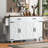 Versatile Farmhouse Kitchen Island With Power Outlet, Storage, And Drop Leaf For Enhanced Functionality And Style-415382783