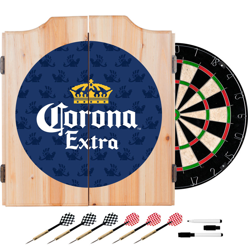 Ensemble de jeu de fléchettes et cabinets corona griffin