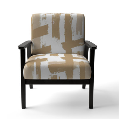 Inbar - Crossing Paths II - Upholstered Modern Accent Arm Chair by George Oliver
