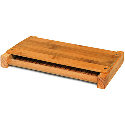 Dbtech Bamboo Wood Compact Foldable Bread Slicer