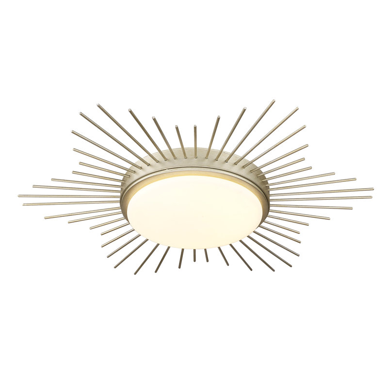 Avanell Glass LED Flush Mount, White Gold