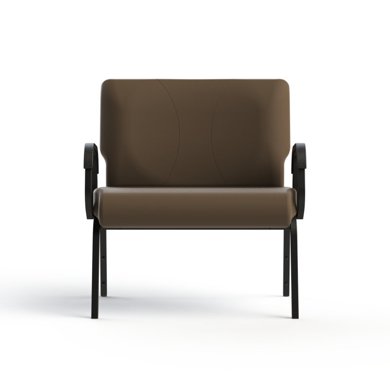 Chaise avec accoudoirs, Brun
