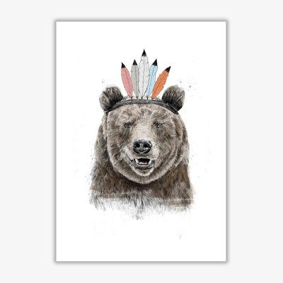 Festival Bear by Mercedes Lopes Charro - Print