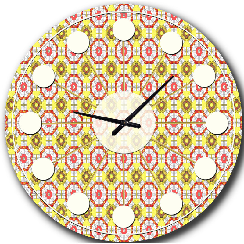 Horloge murale rétro Mid-Century, Moyenne
