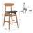 Upholstered Faux Leather Counter Stool-917215426-892423454