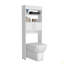 Au-dessus de l'armoire de toilette H 63 po, deux tablettes, porte double-1460141736