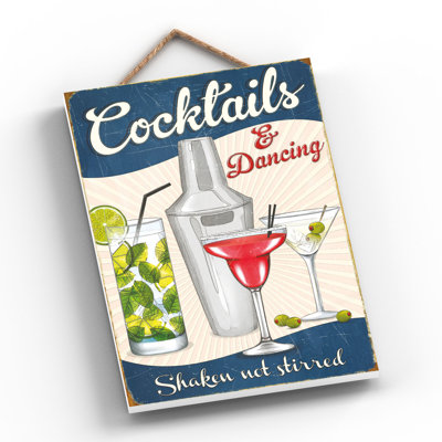 Cocktails And Dancing - Print on MDF