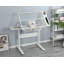 Table à dessin à manivelle réglable avec 2 tiroirs en métal et tabouret-267950829