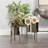 Persinger Black Metal Indoor Outdoor Planter with Removable Stand, Set of 3-1643530720