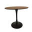 Table de salle à manger ronde 31,5 "en noyer tulipe pour 2 à 4 personnes, plateau en panneau de fibres à densité moyenne Mid-Century avec base piédestal-789700048-789700054