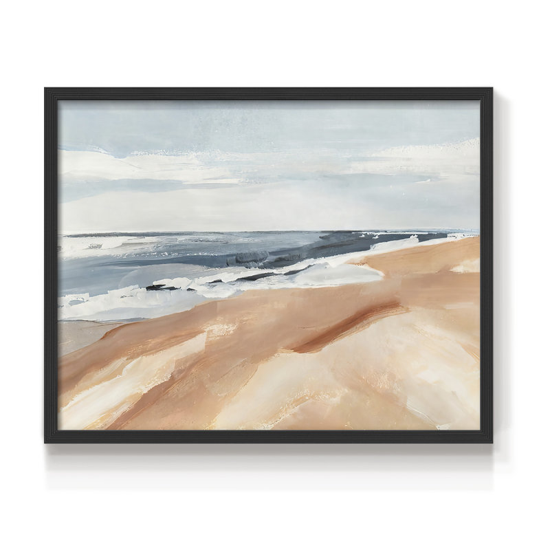 Salvo Beach I - Reproduction encadrée - Restickable, H 16 po x l 20 po, Noir