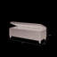 Banc supérieur de rangement gris anthracite - intérieur doux et pratique recouvert de couleur cachée-121107747