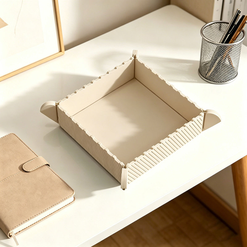 Multifonctionnel sous-table en silicone pliable, Beige