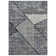 Tapis contemporain délavé à motif géométrique