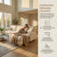 Canapé modulaire surdimensionné en L Chenille CloudHaven-95074187