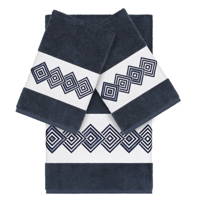 Noah 3 Piece Turkish Cotton Towel Set