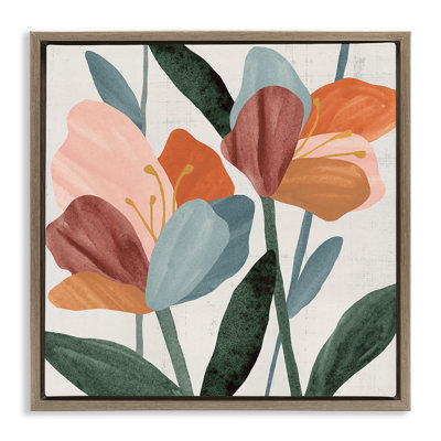 Abstrait, pétales de fleurs abstraites encadrées par Annie Warren