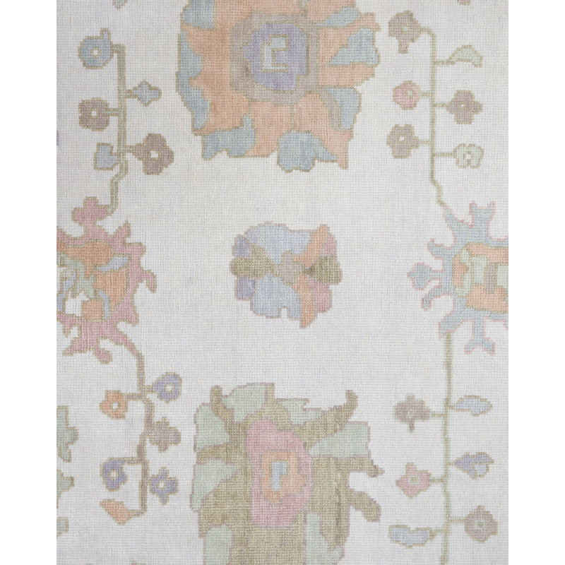 Nellie Handmade Oushak Wool Area Rug, Rectangle 8' x 10'