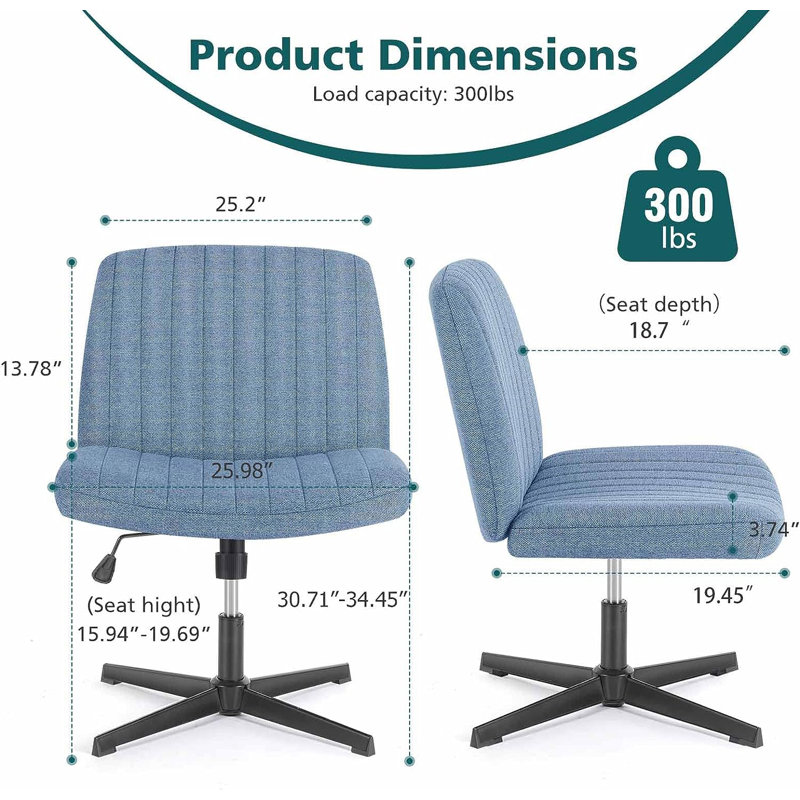 Chaise de travail, Bleu